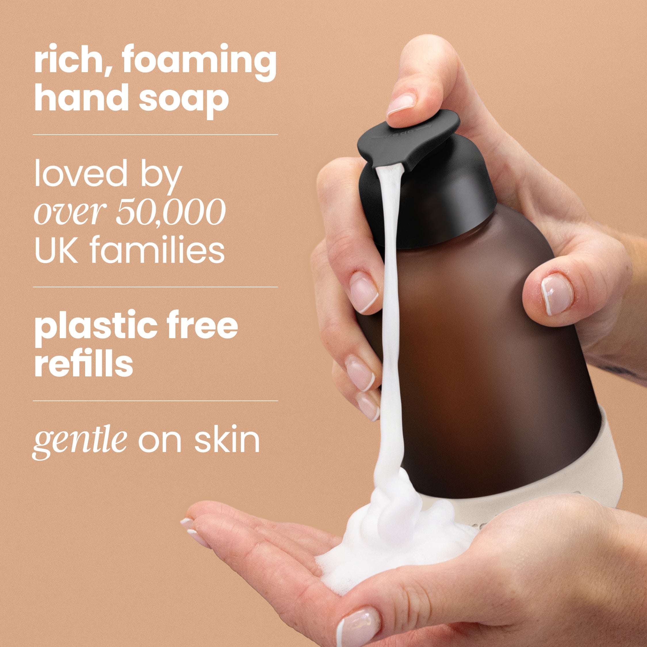 Plastic-Free Foaming Hand Soap Dispenser Starter Pack