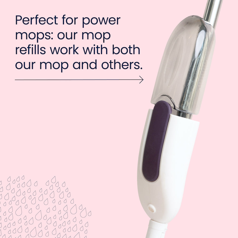 Four Plastic-Free Spray Power Mop Refills